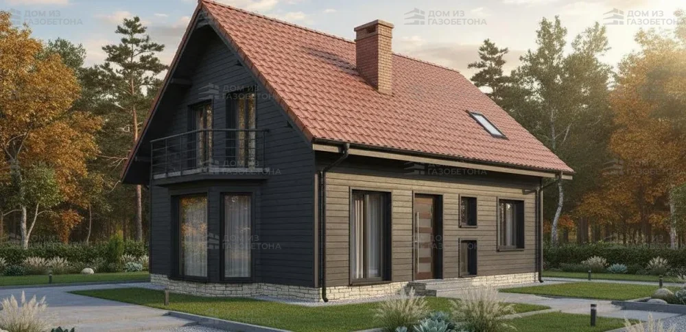 Проект Двухэтажный дом 11 на 10, 178 м2