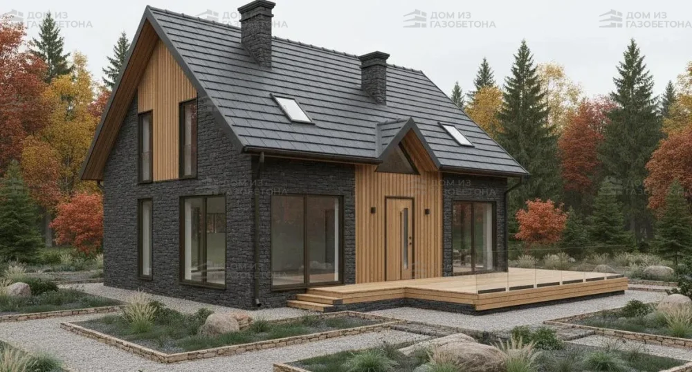 Проект Двухэтажный дом 12 на 9, 149 м2