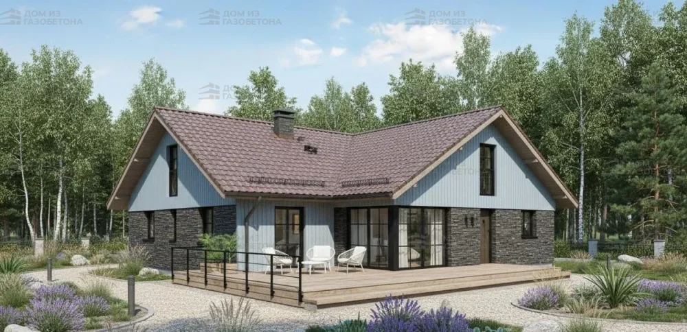 Проект Одноэтажный дом 14 на 20, 180 м2