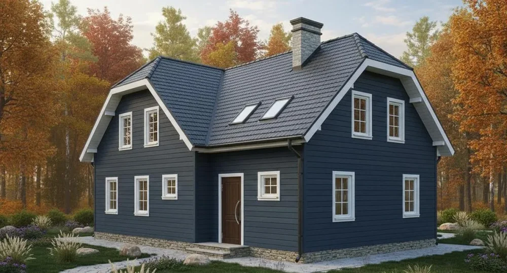 Проект Двухэтажный дом 12 на 9, 149 м2