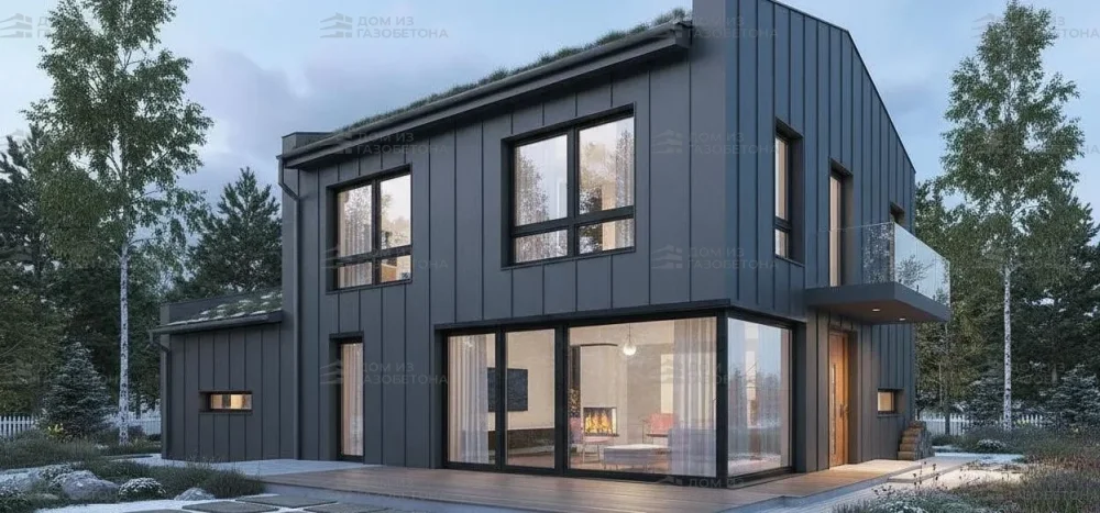 Проект Двухэтажный дом 14 на 12, 180 м2