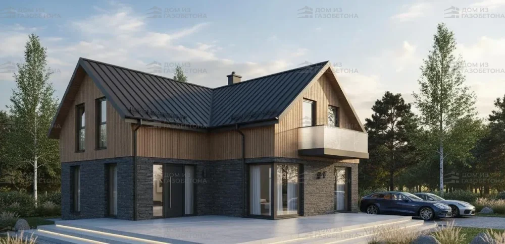 Проект Двухэтажный дом 14 на 20, 240 м2