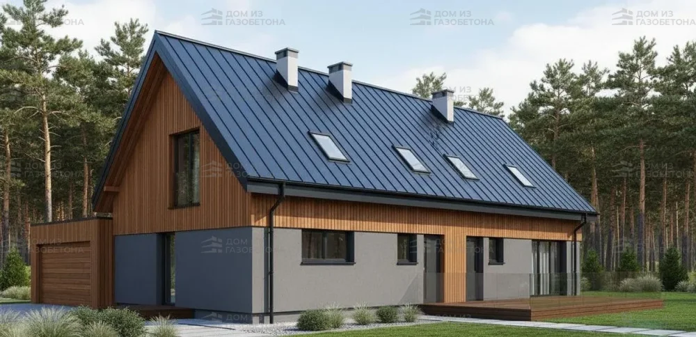 Проект Двухэтажный дом 11 на 9, 276 м2