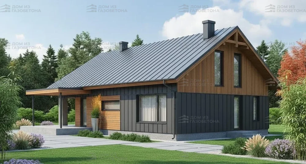 Проект Двухэтажный дом 14 на 10, 150 м2