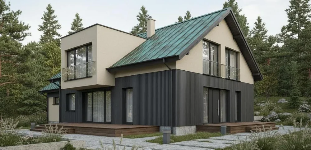 Проект Двухэтажный дом 16 на 12, 224 м2